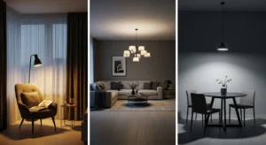 living room lighting zones for different functional areas