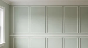 vertical wall molding making ceiling feel taller