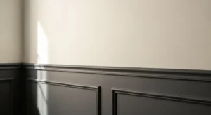 contrast wall molding adding bold modern style