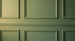 monochrome wall molding creating seamless elegant look