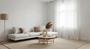 neutral colors in shed house creating airy spacious feel