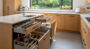 drawer cabinets in kitchen for easy storage access