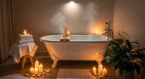 spa inspired bathroom design with calming decor