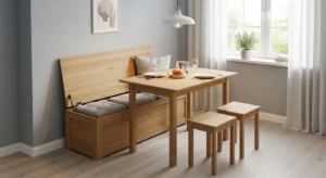 multi functional furniture in small living dining combo