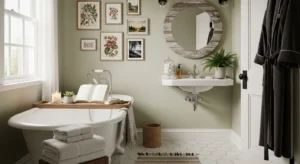 personalized bathroom design with cozy modern decor