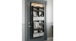 over the door bathroom shelving for extra storage space