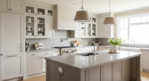 neutral color palette in scandinavian kitchen design