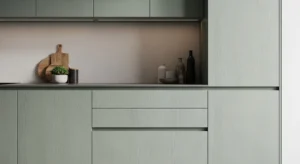 textured kitchen cabinets adding depth to design