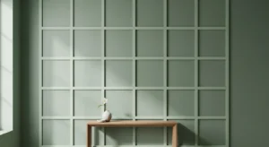 grid wall molding design for modern symmetry