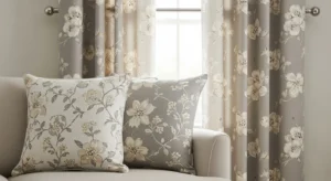 soft floral accents in french country living room decor