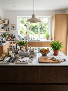 Functional kitchen island compared with an overdecorated island