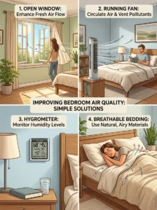 Simple ways to diagnose and fix a stuffy bedroom.