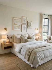 Different alternatives to a traditional bedroom headboard.
