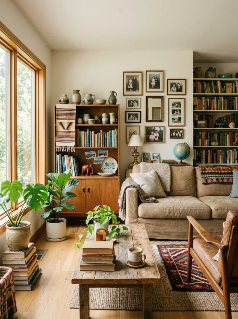 A home filled with meaningful furniture and personal items collected over time