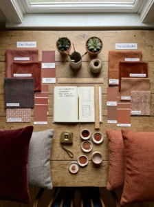 Comparing warm and cool undertones for living room accent colors