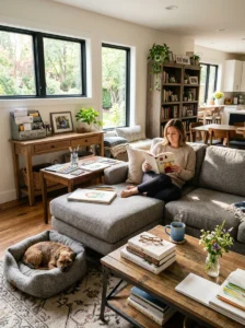 A well-organized home showing everyday family routines and personal lifestyle