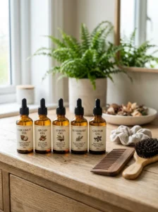 Choosing the right hair oil based on your hair care goals.