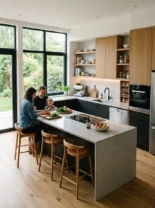 Well-designed kitchen with an efficient layout and practical workflow