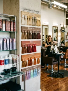 Using clarifying shampoo only occasionally to prevent color fading.