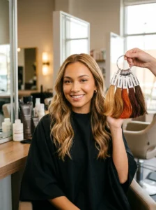 Alt Text: Properly rinsing conditioner to prevent greasy hair.