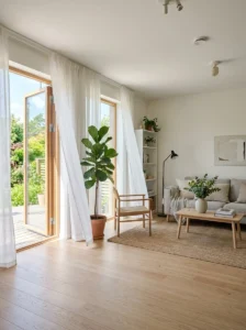 Fresh clean home with natural ventilation before adding fragrance.