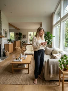 Alt Text: Beautiful Scandinavian home that looks perfect in photos but feels different in real life