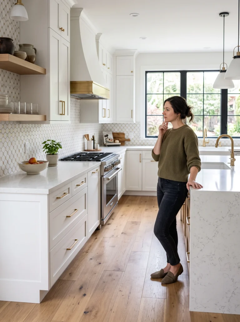 Beautiful renovated kitchen that still doesn't solve everyday workflow problems
