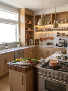 Kitchen that combines beauty functionality and everyday practicality