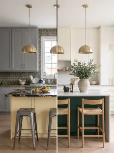 Bad versus good two-tone kitchen cabinet design