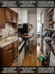 Comparison of surface structural and behavioral kitchen renovation problems