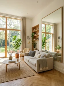 How to use mirrors to make any room feel larger with natural light.