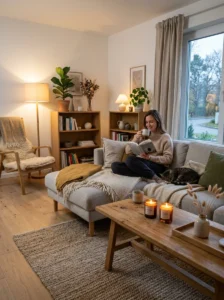 Scent creating a calm and relaxing atmosphere at home.