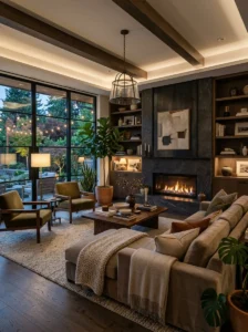 Comfortable and cozy modern living room