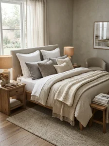Comfortable linen bedding designed for restful sleep