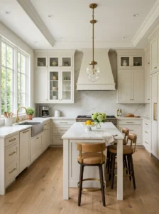 Finished modern kitchen with premium countertops and timeless design