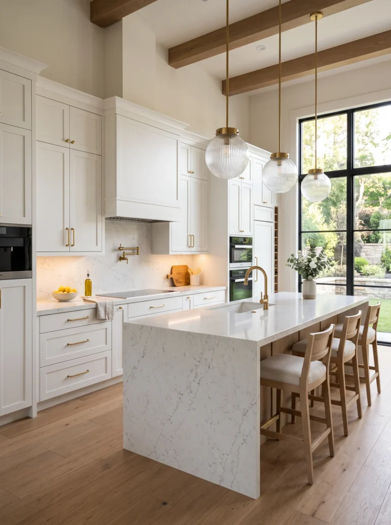 Luxury modern kitchen that looks expensive on a budget