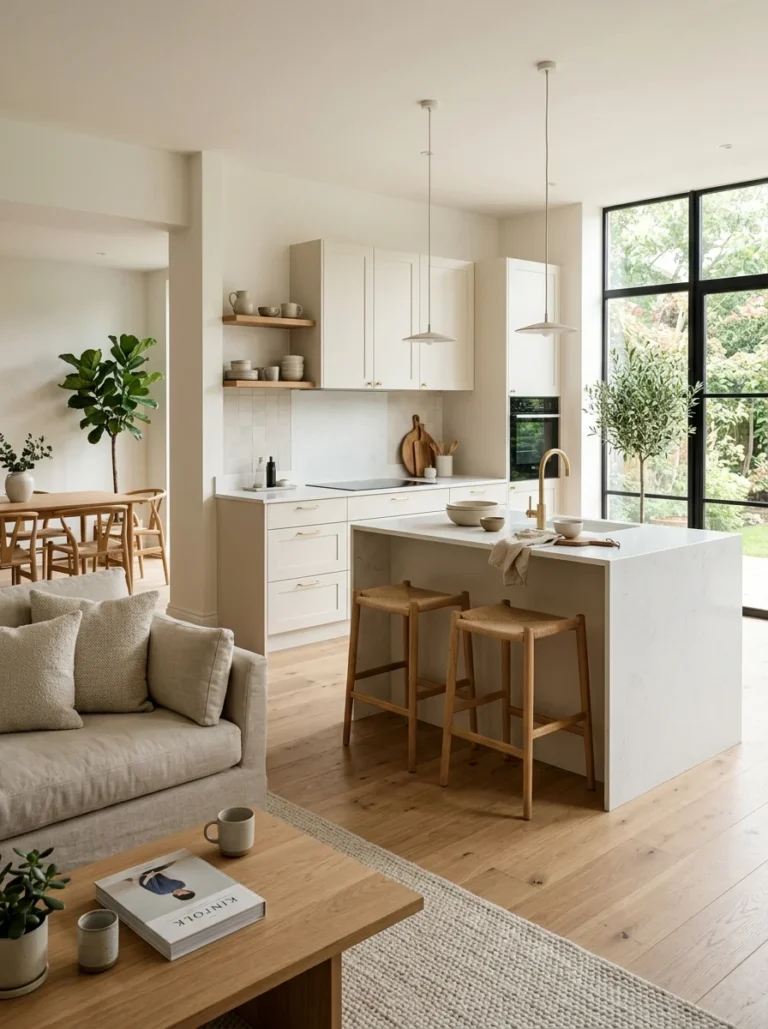 Timeless home renovation with modern Scandinavian interior design.