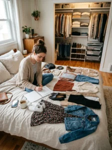Planning outfits to identify wardrobe problems