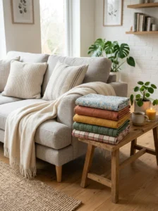 Seasonal throw pillow covers for easy home updates.