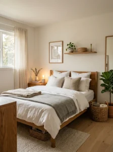 Alt Text: Step-by-step bedroom makeover without replacing everything