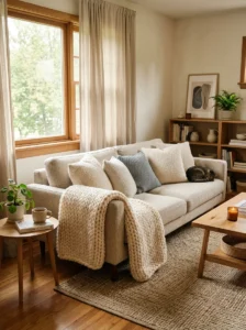 Layering different textures in a neutral color palette.