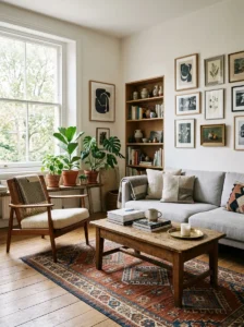 Personal keepsakes and family memories displayed on home shelves
