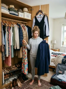 Seasonal clothing mismatch causing wardrobe frustration