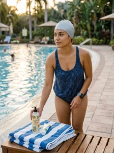 Heat protectant and UV protection for colored hair.