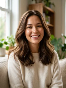 Alt Text: Healthy hair after solving greasy scalp problems.