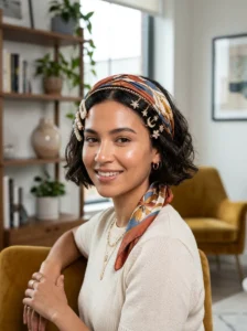 Alt Text: Hair accessories for short hairstyles.