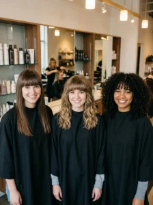 Deep conditioning treatment for healthy blonde hair after bleaching.