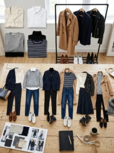 Alt Text: Frequently worn wardrobe favorites contrasted with rarely used clothing