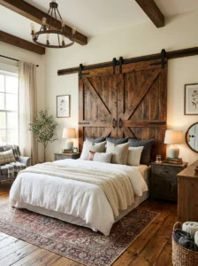 Alt Text: Fabric and upholstered DIY headboard ideas.