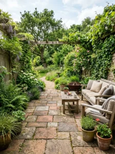Alt Text: Decomposed granite patio with a natural earthy appearance.